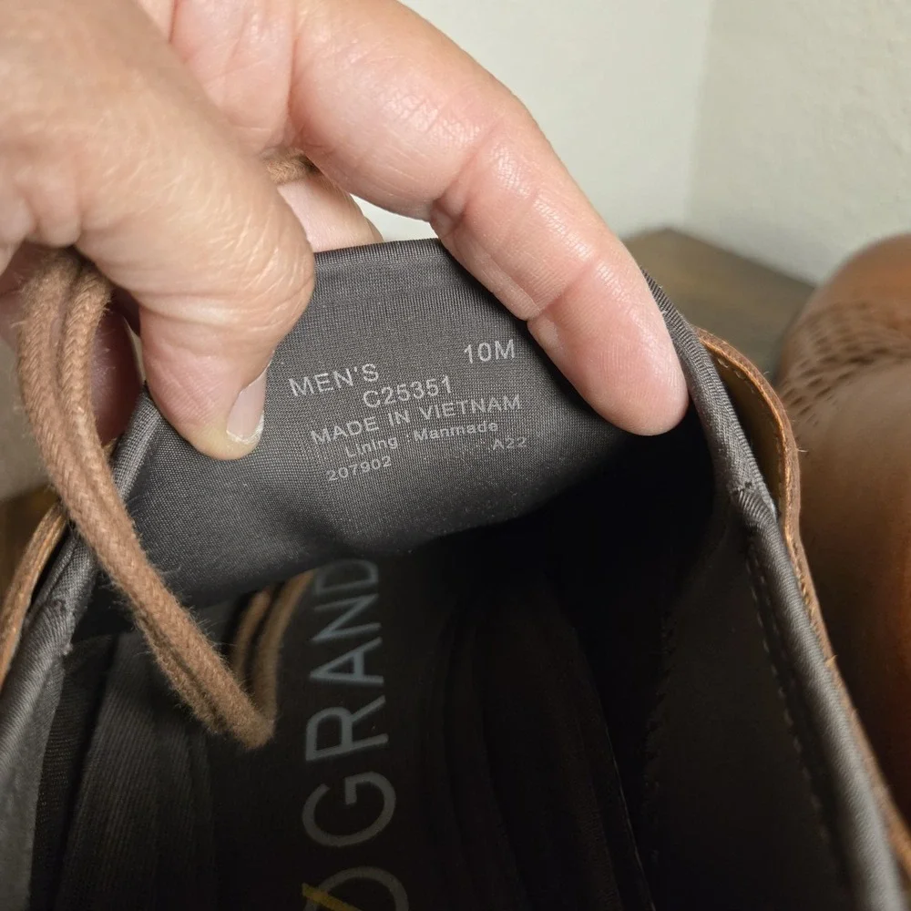 Cole Haan Shoes Mens Size 10 Brown Leather Zerogrand Dress‎ Oxford Grand.OS